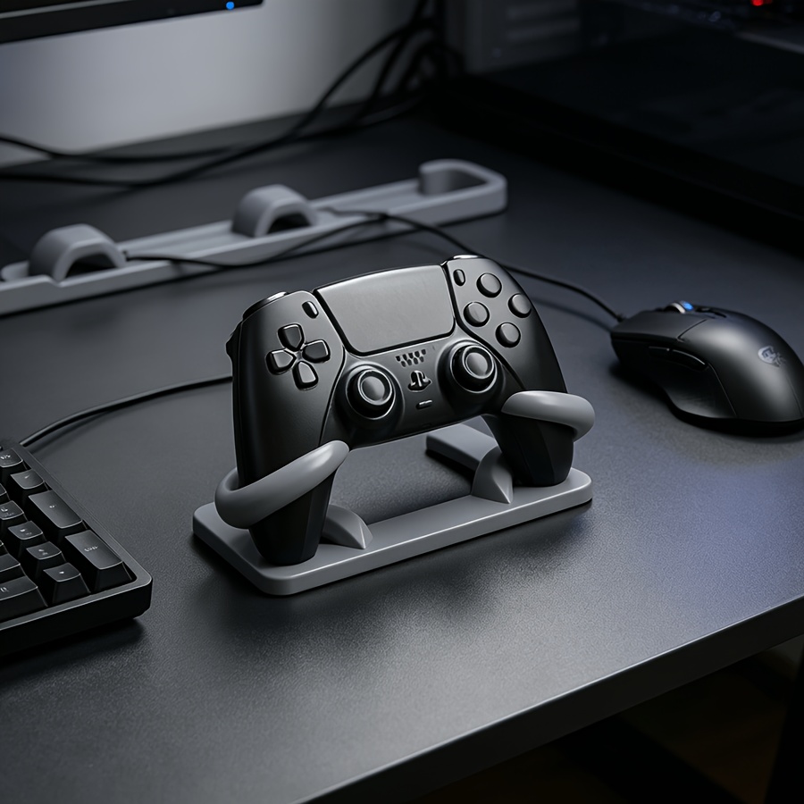 Desk Setup Ps5 - minimalism Game Controller Holder 3D Printed