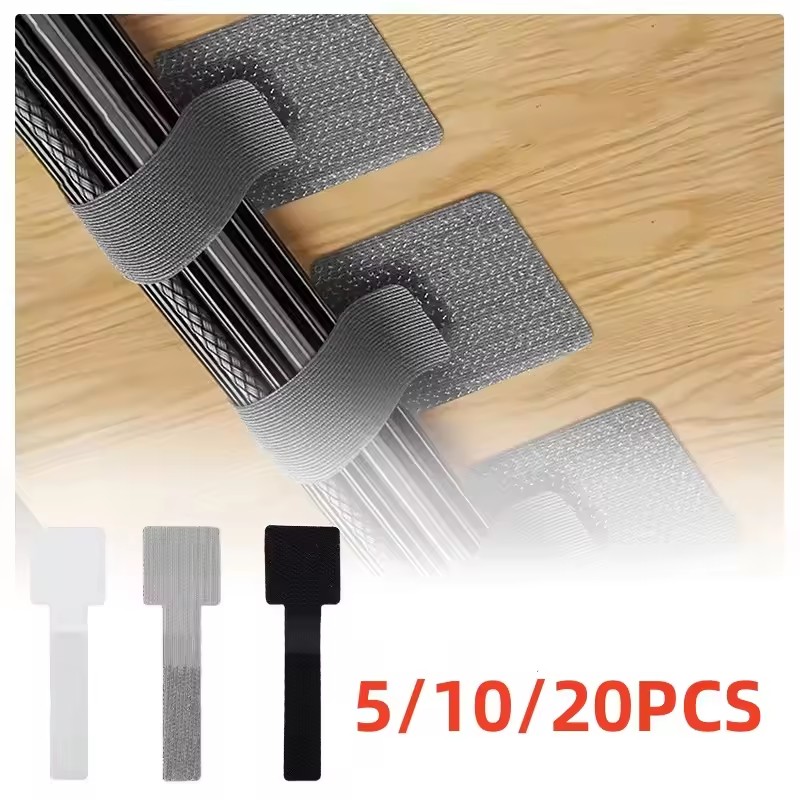 Desk Setup Cable Management - 20/10/5/1PCS Releasable Cable Organizer Ties Mouse