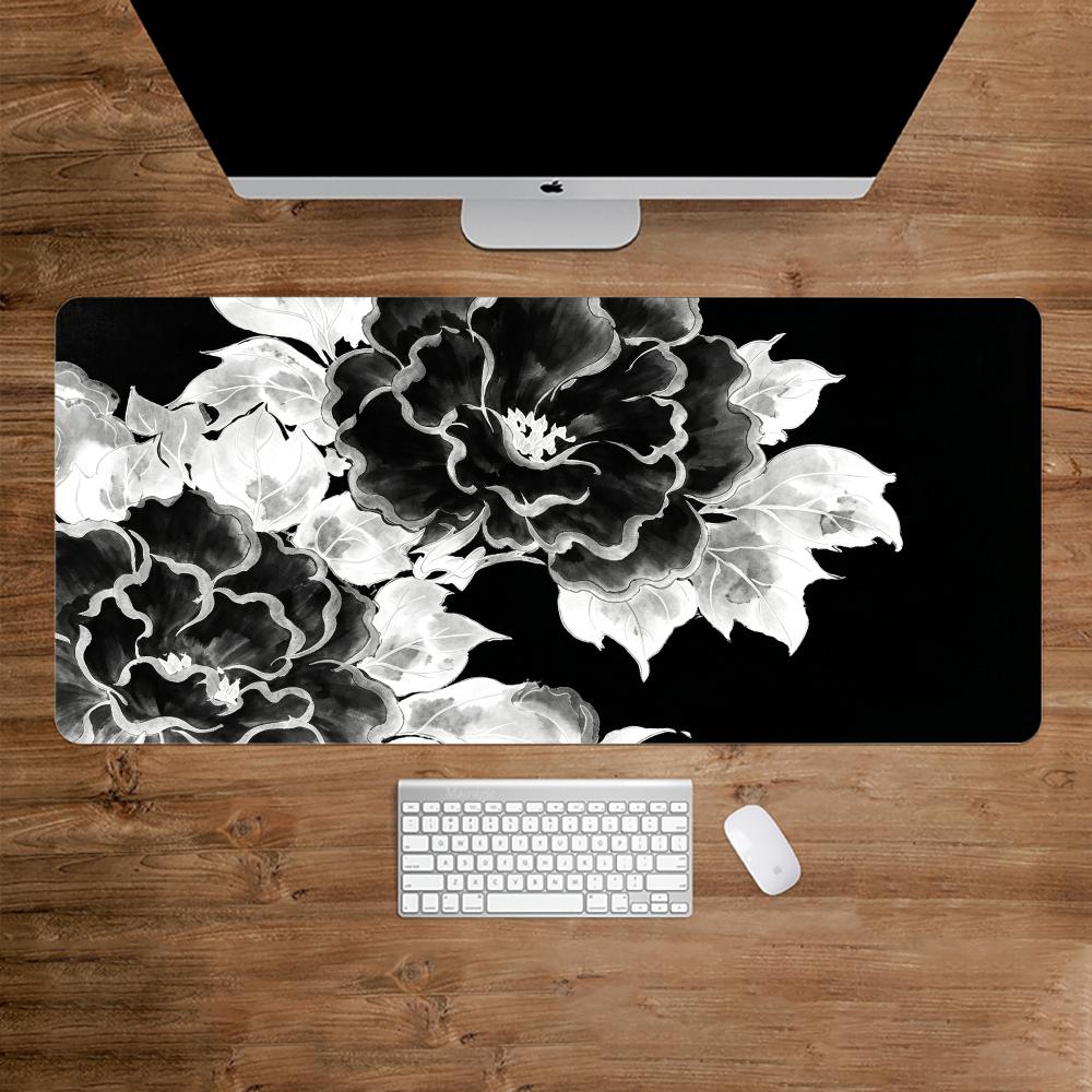 Black and White Ink Dyed Peony - Desk Setup Black And White review and price