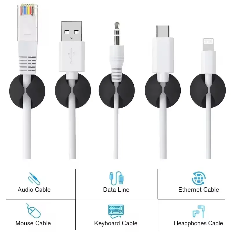 5/50Pcs Cable Clip Winder Orga - Desk Setup Cable Management review and price
