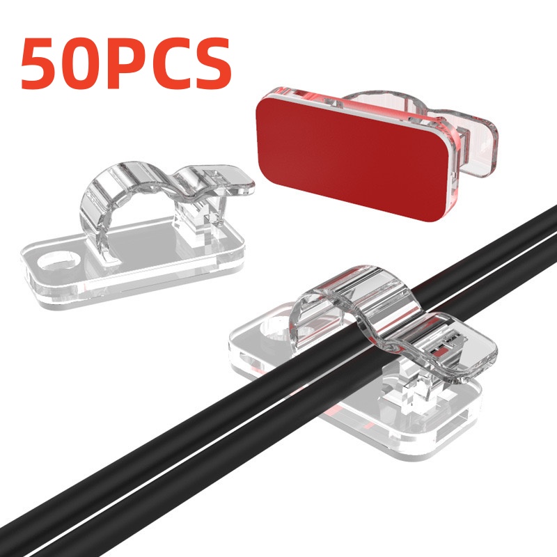 10/50PCS Cable Organizer Clips - Desk Setup Cable Management review and price
