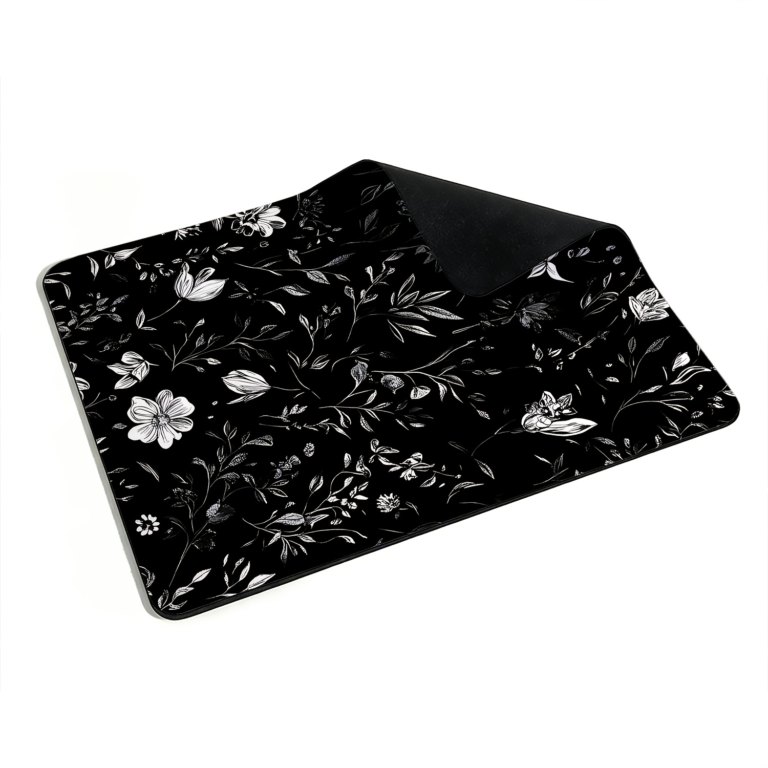 Small Sized Black White Floral - Desk Setup Black And White review and price
