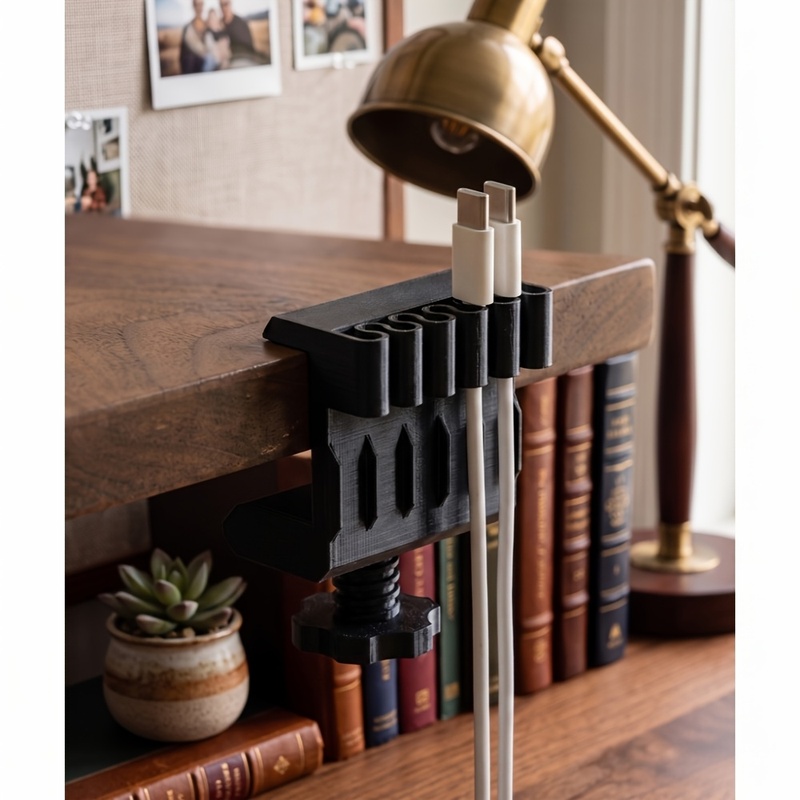 3 desktop cable manager clips  - Desk Setup Cable Management review and price