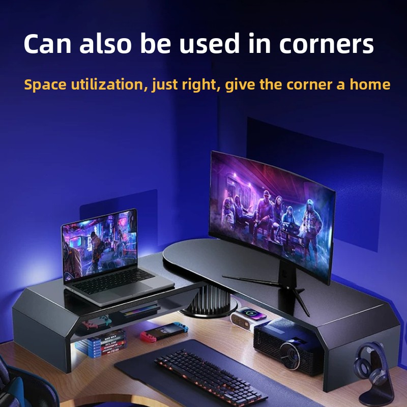 Gaming Dual Monitor Stand Offi - Desk Setup Living Room review and price