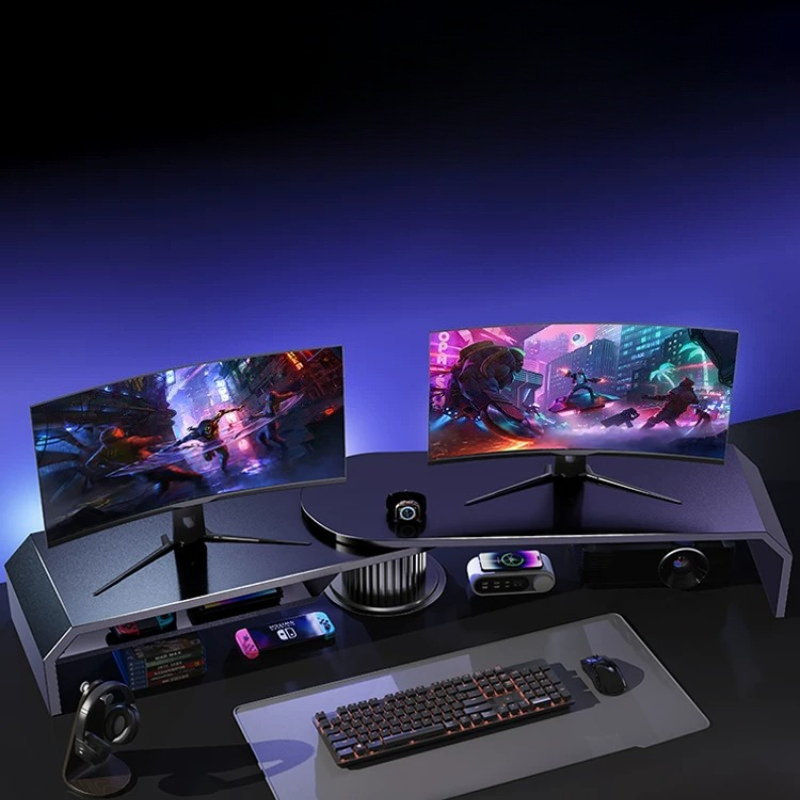 Gaming Dual Monitor Stand Offi - Desk Setup Living Room review and price