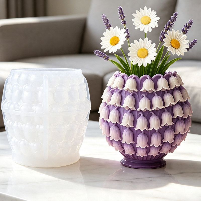 3D Lily of the Valley Vase Sil - Desk Setup Plant review and price