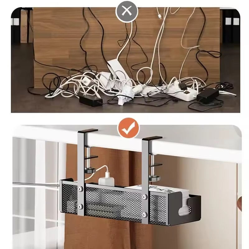 Desk Cord Storage rack No Dril - Desk Setup Living Room review and price