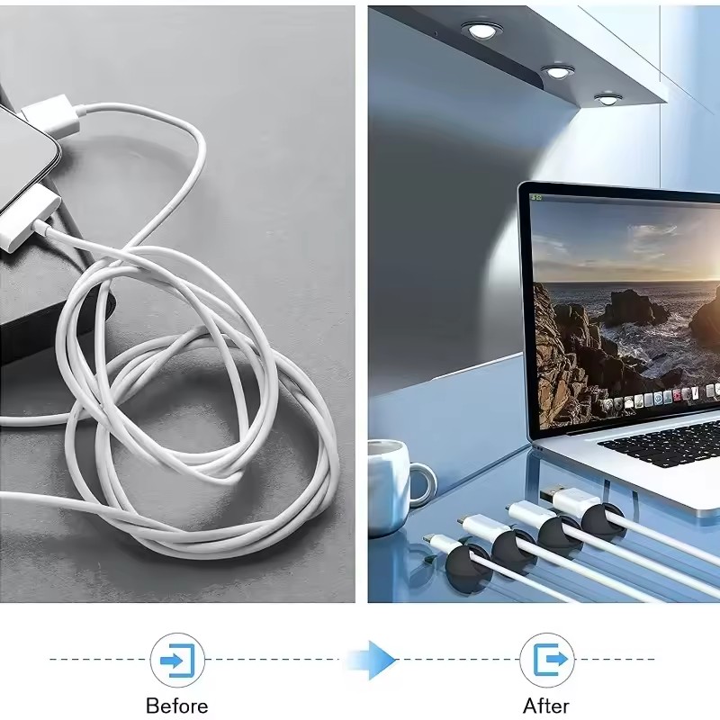 5/50Pcs Desktop Wall Cable Cli - Desk Setup Cable Management review and price