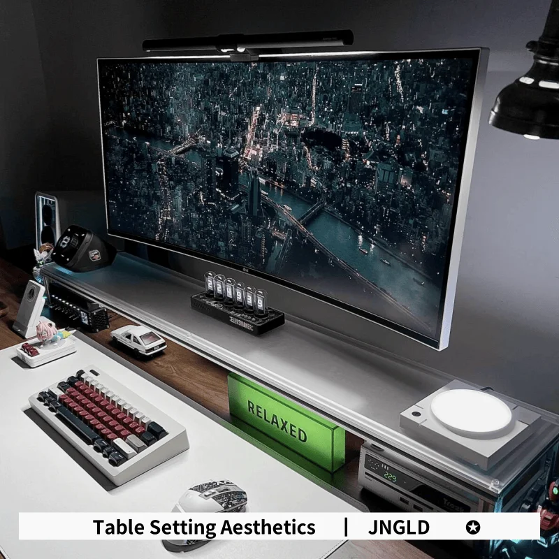 Aluminum Monitor Stand Acrylic - Desk Setup Living Room review and price