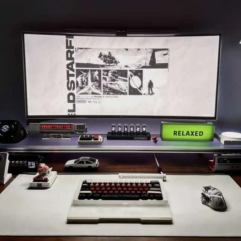 Aluminum Monitor Stand Acrylic - Desk Setup Living Room review and price