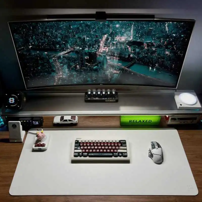 Aluminum Monitor Stand Acrylic - Desk Setup Living Room review and price
